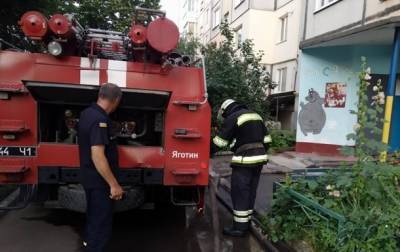 На Киевщине при пожаре в многоэтажке погибли два человека