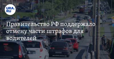 Правительство РФ поддержало отмену части штрафов для водителей