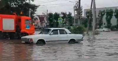 Ливень затопил Улан-Удэ, оставив часть города без электричества