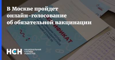 В Москве пройдет онлайн-голосование об обязательной вакцинации