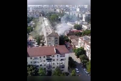 В Новороссийске из горящего здания эвакуировали 9 человек
