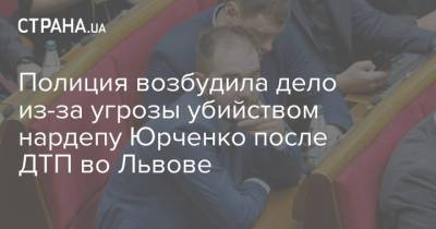 Полиция возбудила дело из-за угрозы убийством нардепу Юрченко после ДТП во Львове