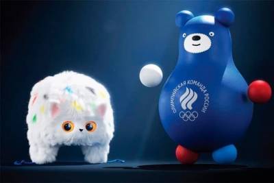 Мишка-неваляшка и Шапко-кот стали талисманами сборной России на Олимпиаде