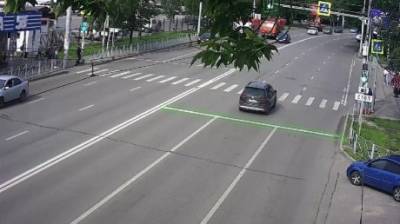 В Пензе водителя наказали за проезд на зеленый сигнал светофора