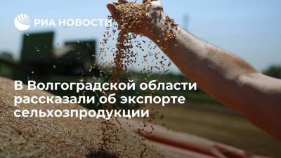 Волгоградская область экспортировала сельхозпродукции на сумму более 124 миллионов долларов