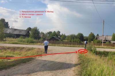 В Костромской области насмерть разбился 62-летний мопедист