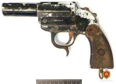 В Слониме нашли немецкий сигнальный пистолет образца 1934 года