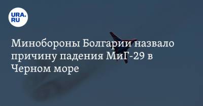Минобороны Болгарии назвало причину падения МиГ-29 в Черном море