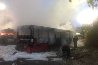 Во Владимире ночью сгорели сразу пять автобусов ООО «АДМ»
