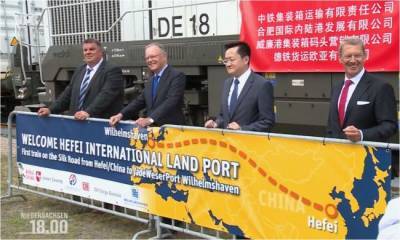 В Германию прибыл первый поезд из Китая по Новому шелковому пути