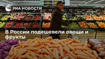 В России овощи и фрукты с начала июля подешевели на 2,32 процента