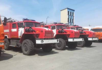 Сахалинские огнеборцы получили пять новых пожарных машин