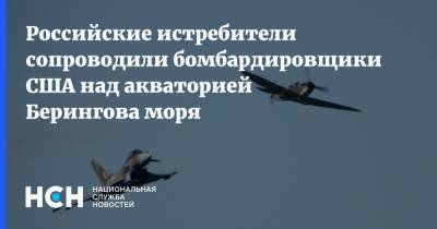 Российские истребители сопроводили бомбардировщики США над акваторией Берингова моря