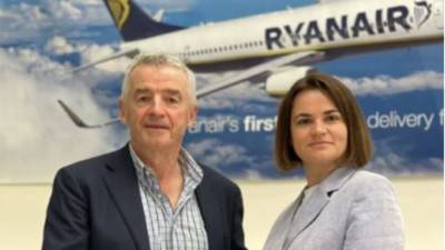 Ryanair передала Тихановской отчет об итогах расследования инцидента в Минске