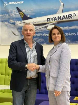 Глава Ryanair передал Тихановской отчет о результатах расследования инцидента с рейсом Афины-Вильнюс