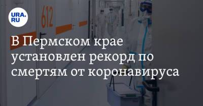 В Пермском крае установлен рекорд по смертям от коронавируса