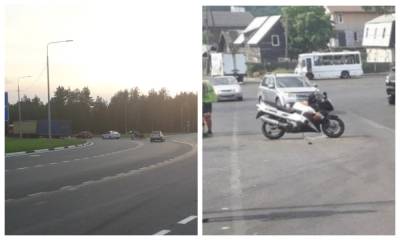 Две аварии с мотоциклистами произошли в Петрозаводске за сутки
