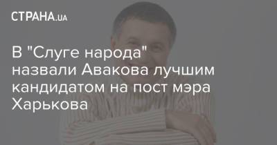 В "Слуге народа" назвали Авакова лучшим кандидатом на пост мэра Харькова