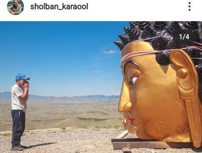 На священной горе в Кызыле тувинцы установили 9-метровую статую Будды