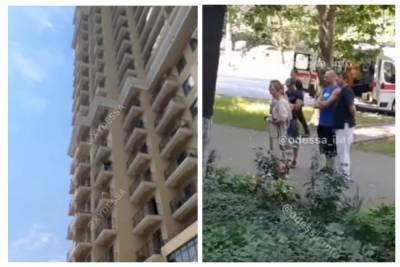 В Одессе мужчина под "веществами" вышел из окна на 7-м этаже: кадры трагедии