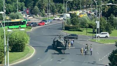Вертолет ВВС США аварийно приземлился в центре Бухареста