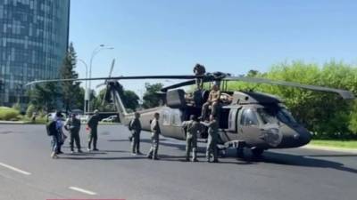 Вертолет ВВС США совершил вынужденную посадку в Бухаресте
