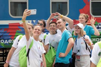 #БеларусьМолодежьЕдинство. Участники Республиканского молодежного поезда посетили ГрГУ имени Янки Купалы