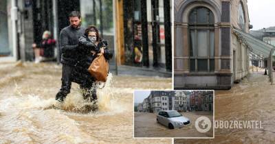 В Бельгии мощные ливни вызвали потоп, проводят эвакуацию - фото, видео