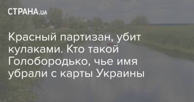 Красный партизан, убит кулаками. Кто такой Голобородько, чье имя убрали с карты Украины