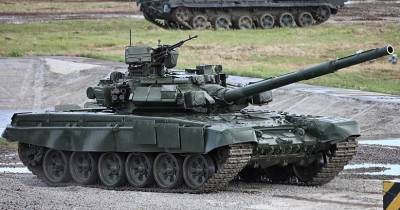 Израильский комплекс активной защиты Trophy примерили на российский танк Т-90