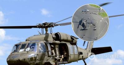 В Бухаресте экстренно сел вертолет ВВС США UH-60 Black Hawk – фото и видео