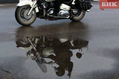 В Печоре мотоциклист оказался в больнице после неудачного падения