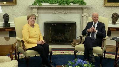 Украинский вопрос поднимался на переговорах канцлера Германии Ангелы Меркель и президента США Джо Байдена