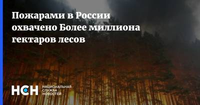 Пожарами в России охвачено Более миллиона гектаров лесов
