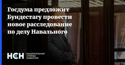 Госдума предложит Бундестагу провести новое расследование по делу Навального