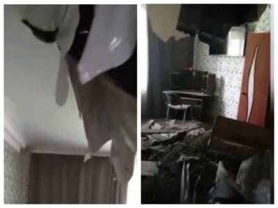 В Прокопьевске в жилом доме обрушился потолок