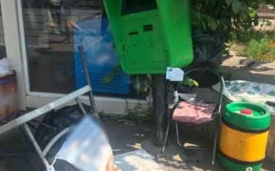 Маршрутка не разминулась с продавщицей кваса: кадры аварии в Полтаве
