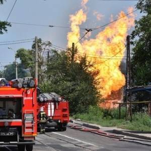В Донецке произошел взрыв на газопроводе. Фото