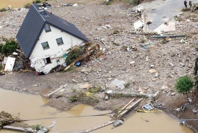 Украинцы в Германии - о наводнении: Из-под воды торчат только верхушки колоколен