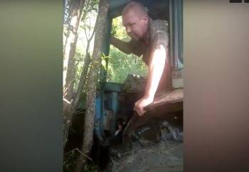 В Вытегорском районе для задержания пьяного тракториста применялось табельное оружие