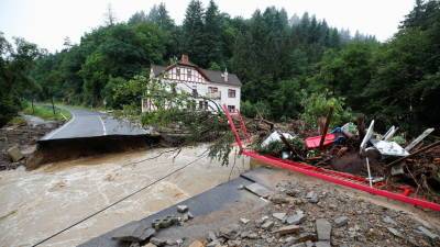 Ситуация в пострадавших от наводнения районах Германии