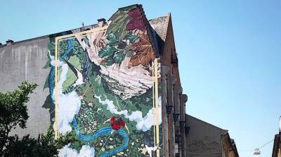 В Венгрии начали рисовать граффити, которые очищают воздух