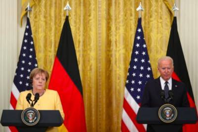 "Им не удалось прийти к общей позиции": в ОП прокомментировали встречу Байдена и Меркель
