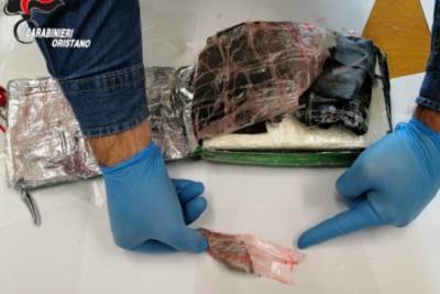 На Сардинии на крышу дома упало 8,5 кг кокаина стоимостью €9 млн