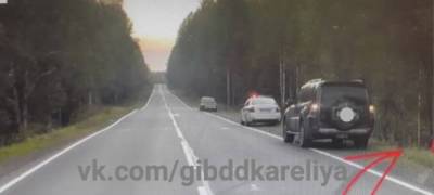 В Карелии автомобилистка вылетела в кювет, спасаясь от помехи на дороге