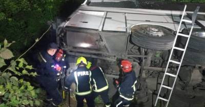 В Ровенской области перевернулся автобус Киев-Вроцлав: травмировались 16 человек