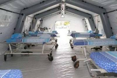 Российские военные развёртывают мобильный инфекционный госпиталь в Хакасии