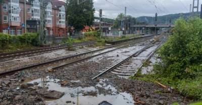 Железнодорожное сообщение между Германией и Чехией прервали из-за мощного потопа