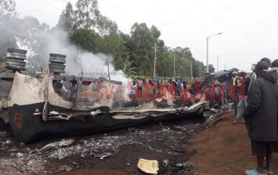 В Кении взорвался бензовоз, 13 жертв