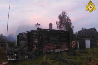 В Смоленской области несколько часов ликвидировали пожар в деревне Тюхово